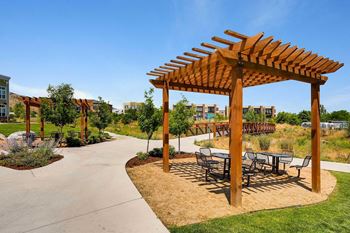 Shaded pavilions